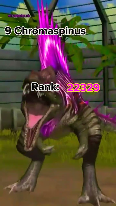 top 10 most powerful dinosaur in jurassic world the game #shorts #short