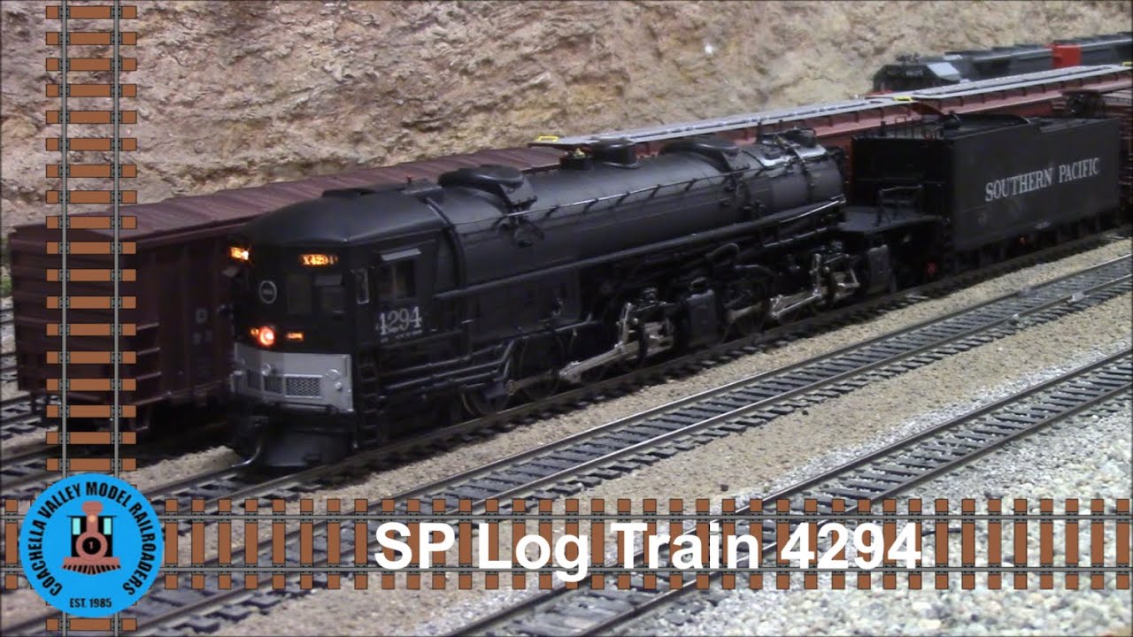 Southern Pacific 4294 Logging Train - YouTube
