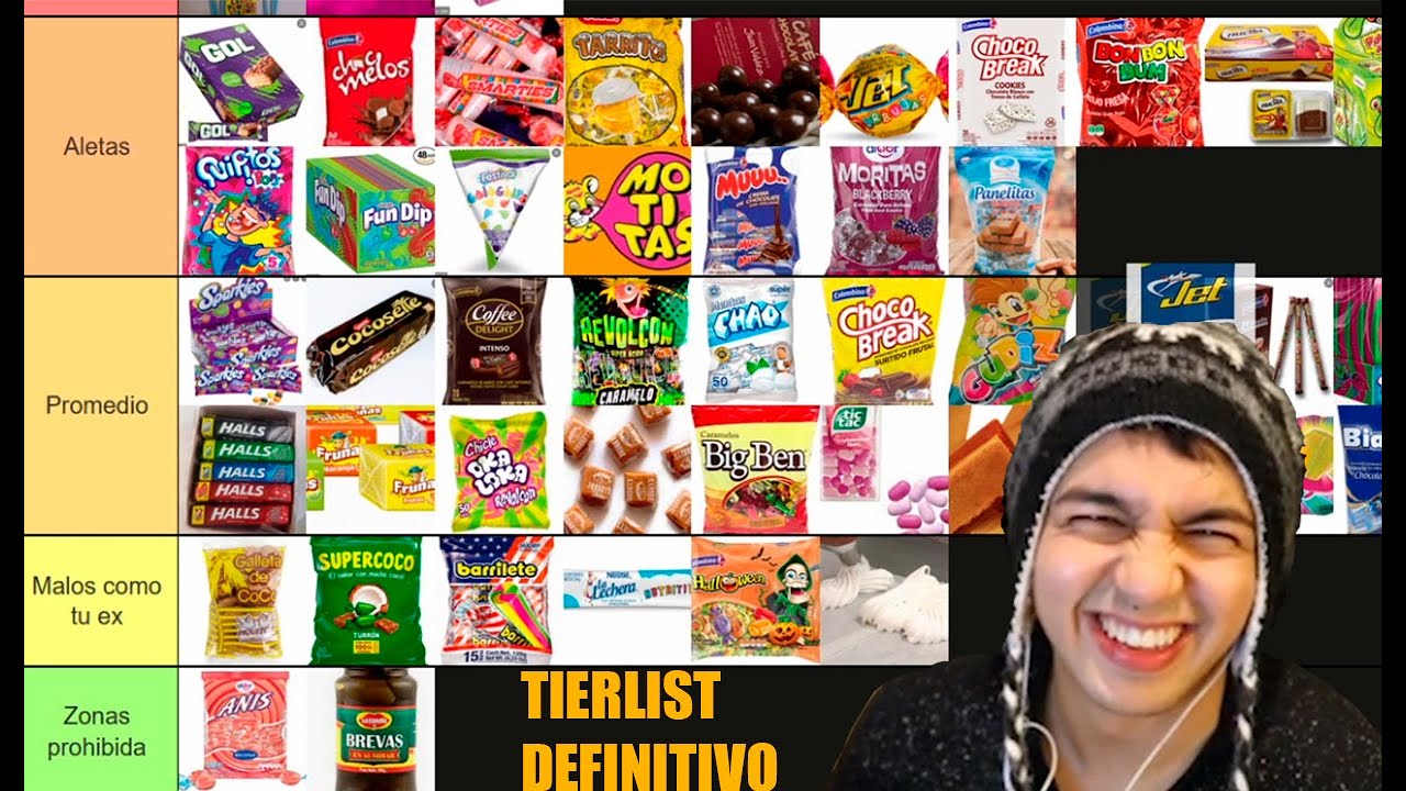 TIERLIST DULCES COLOMBIANOS DE NUESTRA INFANCIA YouTube
