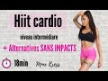 Hiit cardio  avec alternatives sans sauts