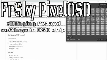 FrSky PixelOSD app overview