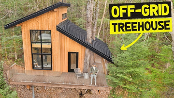Touring an OFF-GRID & SUSTAINABLE Tiny Home Treehouse in Rural Canada!