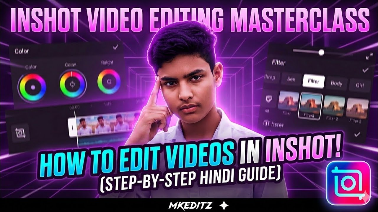 Inshot Video Editing Tutorial How to edit video in inshot #mask editing 💯#full inshot tutorial ...