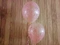 How to get confetti to stick inside a helium latex balloon.