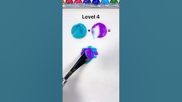 Guess the mixed colors (increasingly difficult) #colormixing #paintmixing #colortheory #satisfying