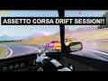 Drifting on assetto corsa on pc with steering wheel and shifter