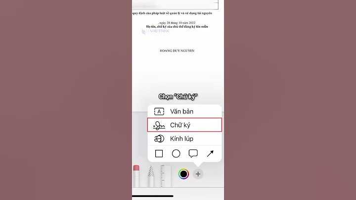 Hướng dẫn ký tên lên văn bản PDF trên điện thoại iPhone | Vietnix