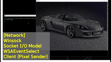 [Network] Winsock - Socket I/O Model (WSAEventSelect #2), Pixel sender made by C/C++