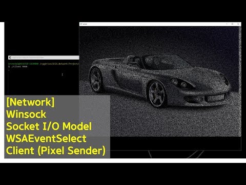 [Network] Winsock - Socket I/O Model (WSAEventSelect #2), Pixel sender made by C/C++