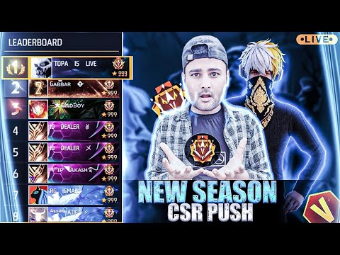 NEW SEASON CSR 😎 PUSH TO TOP 1 GRANDMASTER 😎👽 #classyff #nonstopgaming #freefirelive #rai ⭐ #rgga
