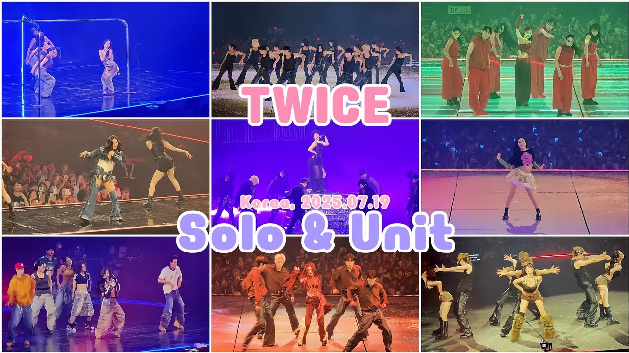 [4K]TWICE - 11 Solos & Units (Fancam│2025.07.19 Inspire Arena)