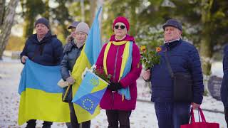 Відкриття меморіалу жертвам війни в Україні (Німеччина, м. Шверін, 13.12.2022 р.). Повна версія.