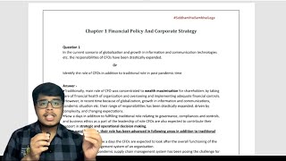 CA Final AFM Theory| Financial Policy &amp; Corporate Strategy