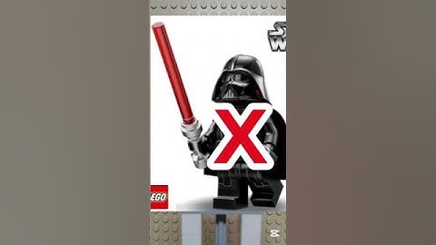 How to build a LEGO Darth Vader without using any pieces from him #starwars #darthvader #lego #sw