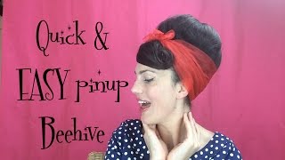 SUPER QUICK & EASY pinup BEEHIVE - Fitfully Vintage SUPER QUICK & EASY pinup BEEHIVE - Fitfully Vintage