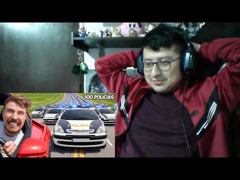 ¿Lograran escapar a tiempo? | Escapa de 100 Policías, Gana 500,000 Dólares | @MrBeast | REACCION