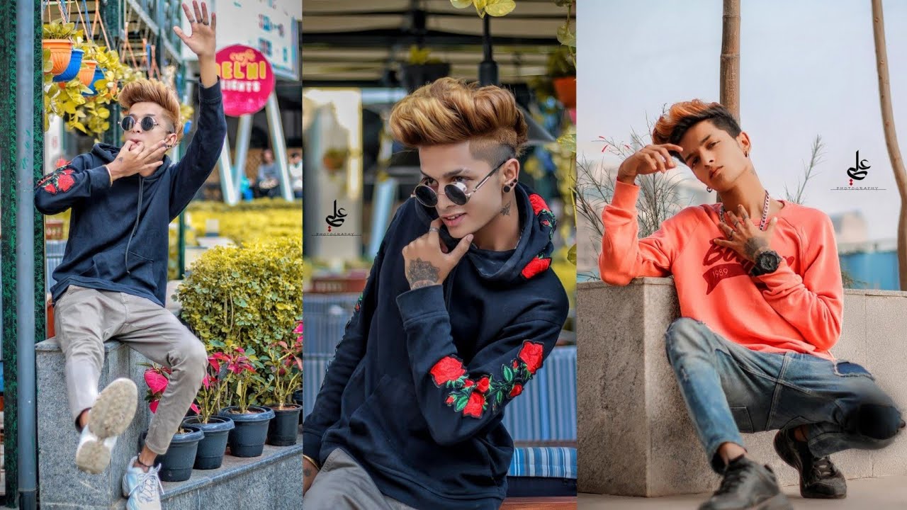 three young men posing outdoor looking camera serious - rap crew, gang, swag  concept Stock Photo | Adobe Stock