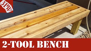 Two Power Tool Backyard Bench