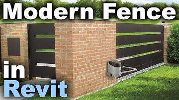 Modern Fence in Revit Tutorial