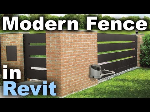 Modern Fence in Revit Tutorial