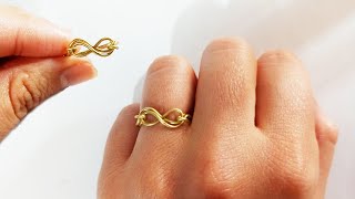 DIY Infinity Ring: Wire ring making tutorial
