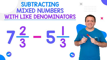 Subtracting Mixed Numbers with Like Denominators | Easy