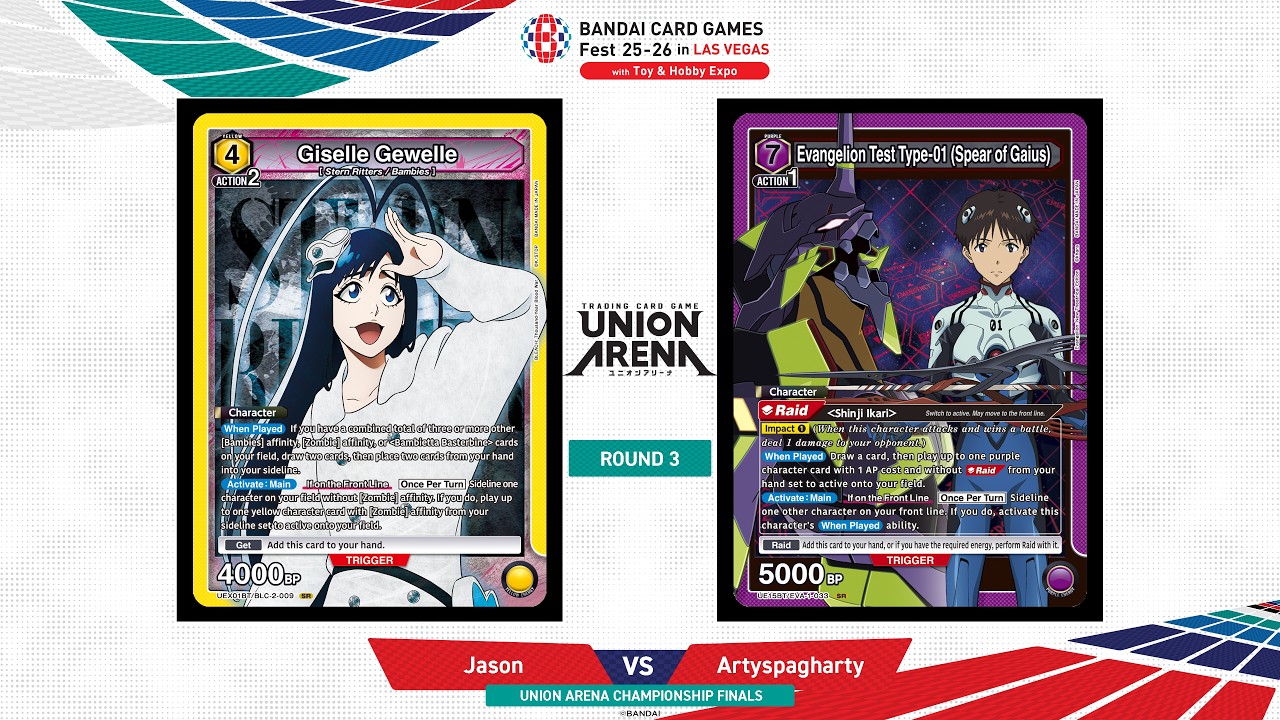 Jason vs Artyspagharty - Union Arena Swiss Round 3 | BANDAI Card