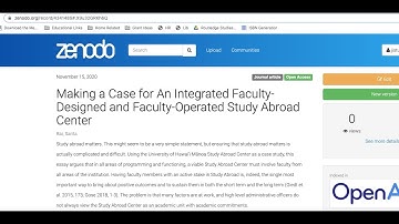 How to upload journal articles on the Zenodo database?