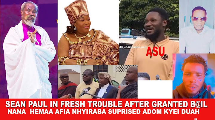 As3m asi Sean Paul fresh tr0uble after granted b@il,+Nana Hemaa surprised Papa Adom with this news