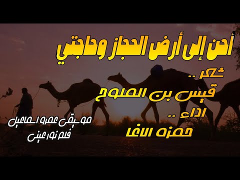 أحن الى أرض الحجاز مجنون ليلى قيس بن الملوح إلقاء حمزة الاغا شعر شعر قصيدة أدب 