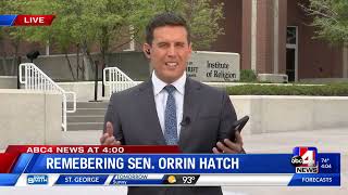 Remembering Senator Orrin Hatch: funeral service 5/6/2022 live report