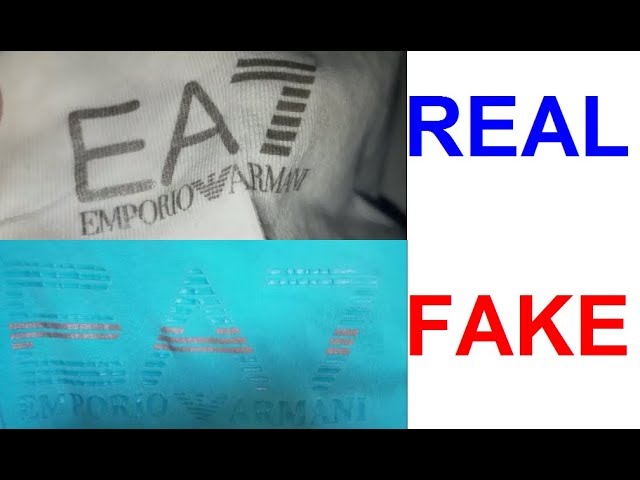 Mærkelig eventyr Krav Real vs fake Emporio Armani 7 T shirt. How to spot fake EA7 tees. - YouTube