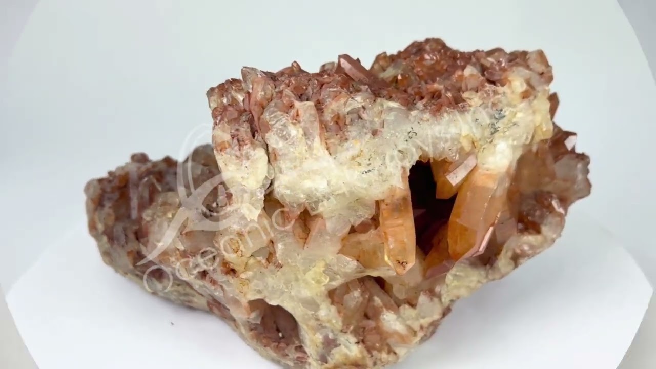 Tangerine Quartz B Cluster B from Brazil