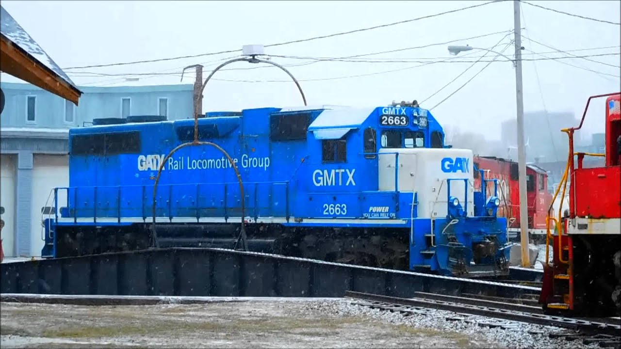 Vermont Railway Turntable in operation Burlington VT YouTube