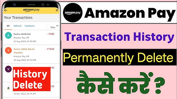 Transaction history delete kaise kare Amazon Pay ka | Amazon Pay delete history in 2025 |