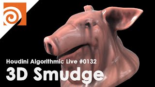 Houdini Algorithmic Live #132  3D Smudge