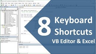 8 Keyboard Shortcuts for the VBA Editor in Excel