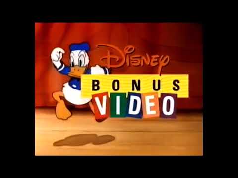 Disney Bonus Video - Samla 4 märken, få 1 film - Reklam Hyrfilm VHS Trailer