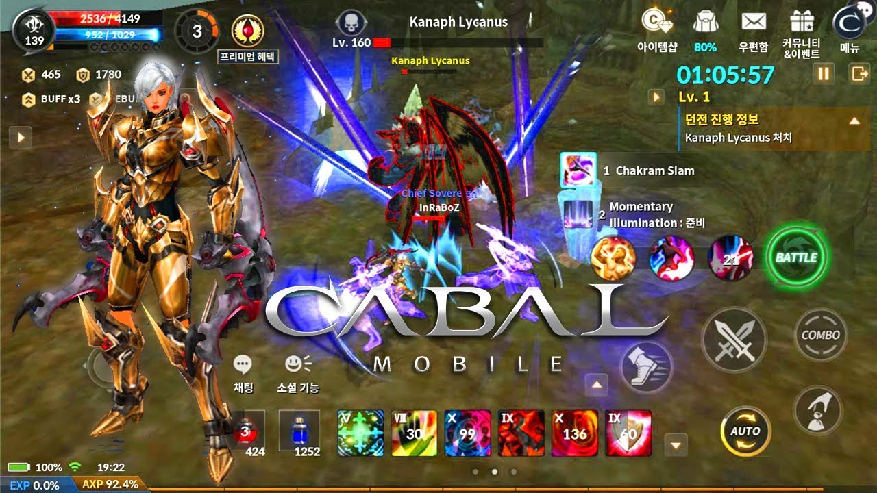 astral realm gladiator  2022 Update  Cabal Mobile 카발 모바일 - Gladiator Max Level 139 Solo Dungeons 120 IC Gameplay vs Skills Build