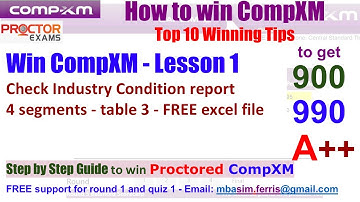 CompXM Lesson 1 - Top result 999 - COMPXM 2025 Guide to earn highest points Round 1 to Round 4