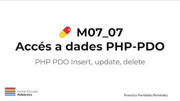 M07_07_03 - PHP PDO Insert, update, delete