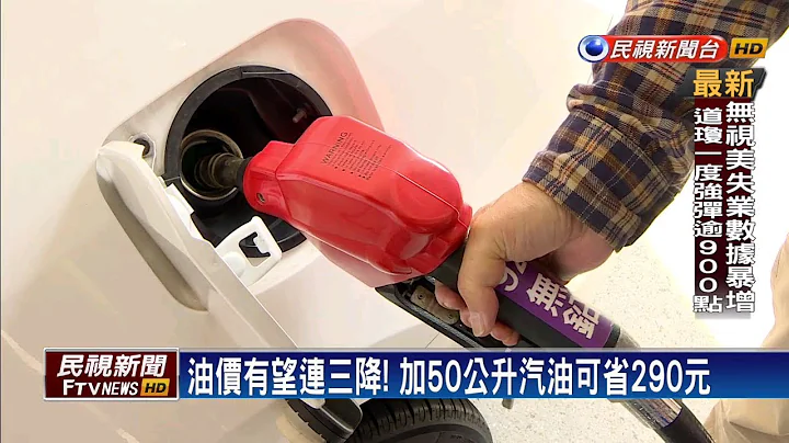 油价有望连三降！ 95无铅汽油将跌破20元－民视新闻 - 天天要闻