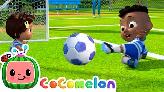 Soccer Song (Fun Outside Special) | Cody \& JJ! It's Play Time! CoComelon Kids Songs