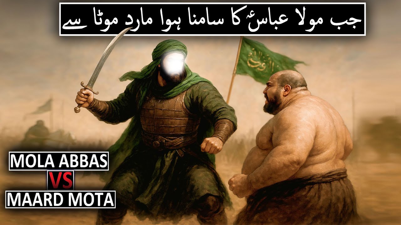 Hazrat Abbas VS Maard Mota | Jab Mola Abba Ka Samna Huwa Maard Mota Se | Karbala | Raja Sarfaraz Tv