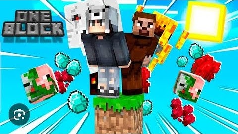 minecraft one block part 1 with my brother #trending #minecraft #adventure 😍😍😍😍🤣🤣🤣