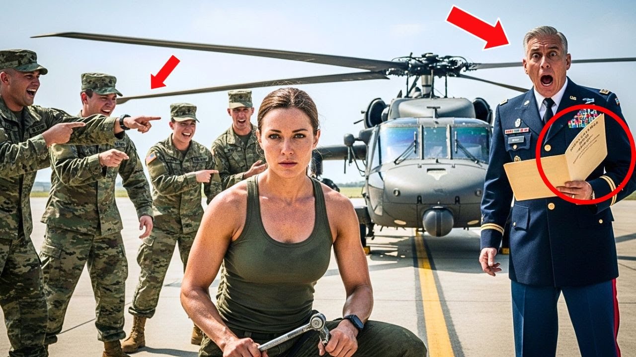 She Was Just Fixing the Black Hawk’s Rotor — Until the Major Found Her Classified Orders