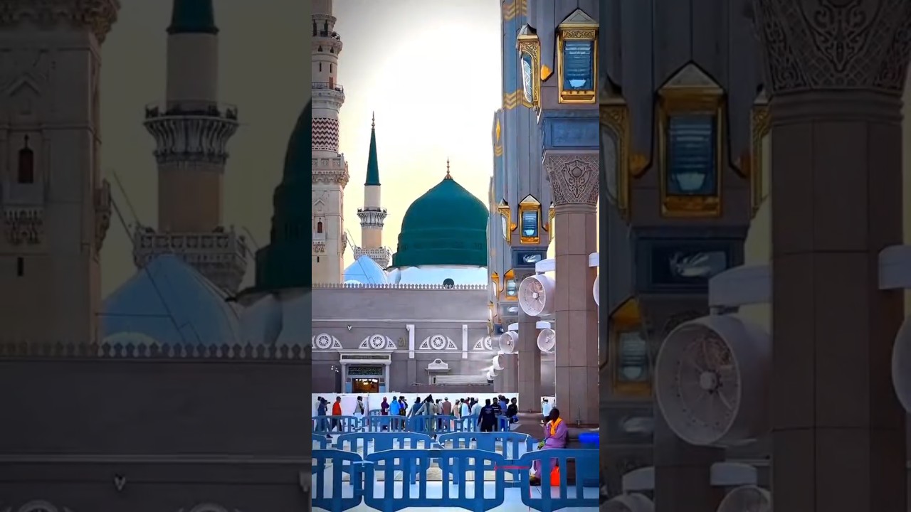 मदीना शरीफ का खूबसूरत नजारा। #madinah #Islam #Muslim #ramadan