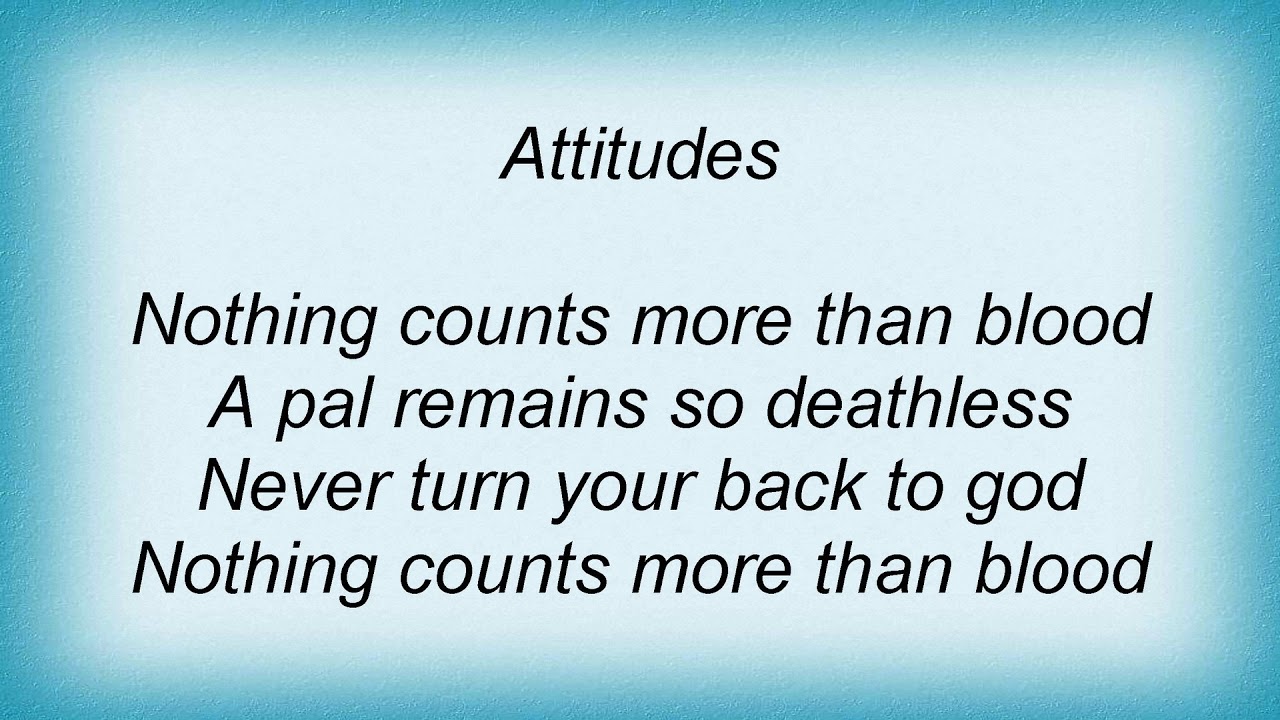 Sodom - Nothing Counts More Than Blood Lyrics