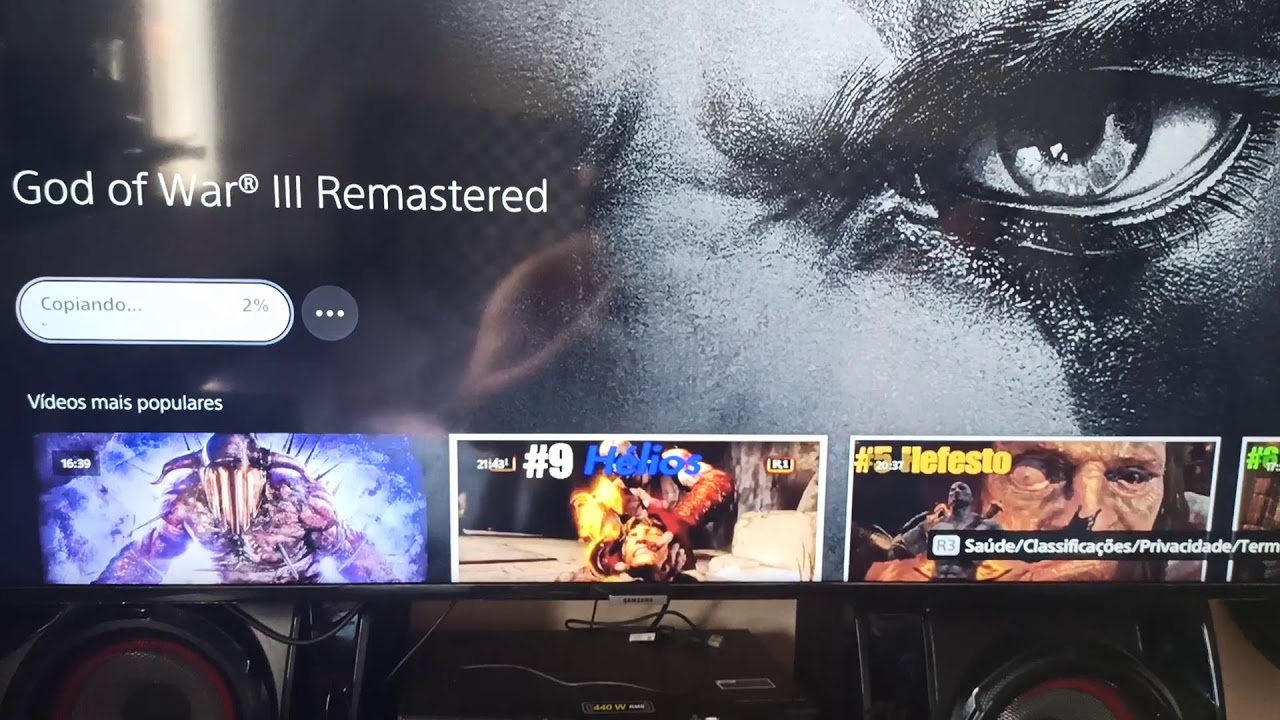 God of War 3 Remasterizado PS4 Mídia Física