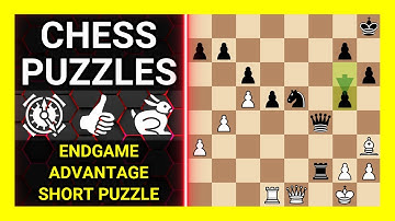 Chess Puzzles to Practice. Themes: Endgame, Advantage, Short puzzle. Learn Chess